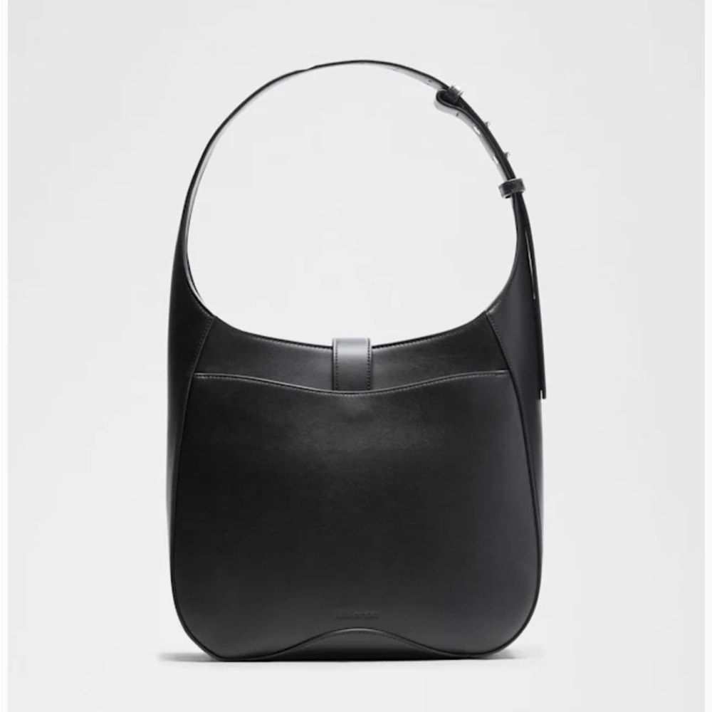 Lululemon Leather Alternative Shoulder Bag Black Gold 8L Dust Bag Pockets NEW - Picture 12 of 15